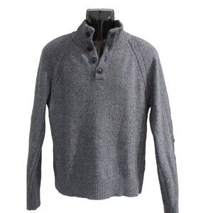 Banana Republic Men’s Wool Blend Cardigan Size M Gray Used-great shape